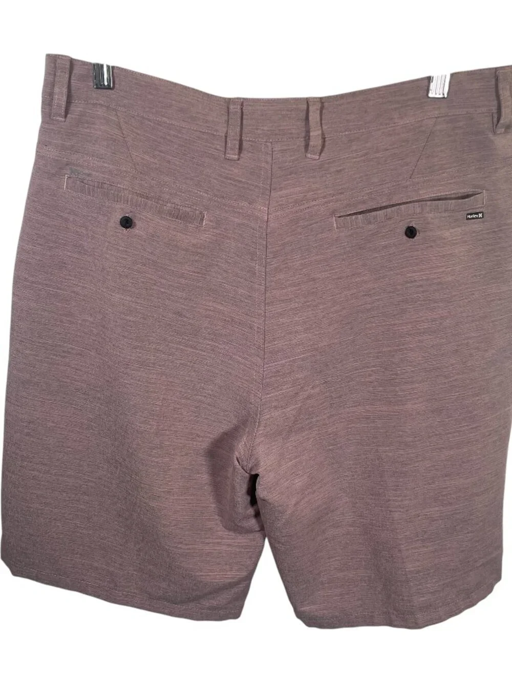 Hurley H20-DRI Cutback Walk Shorts Mens 33 Stretch Pockets Heathered Purple
